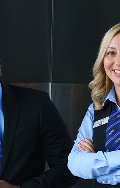 Customer service representatives at Boston Logan