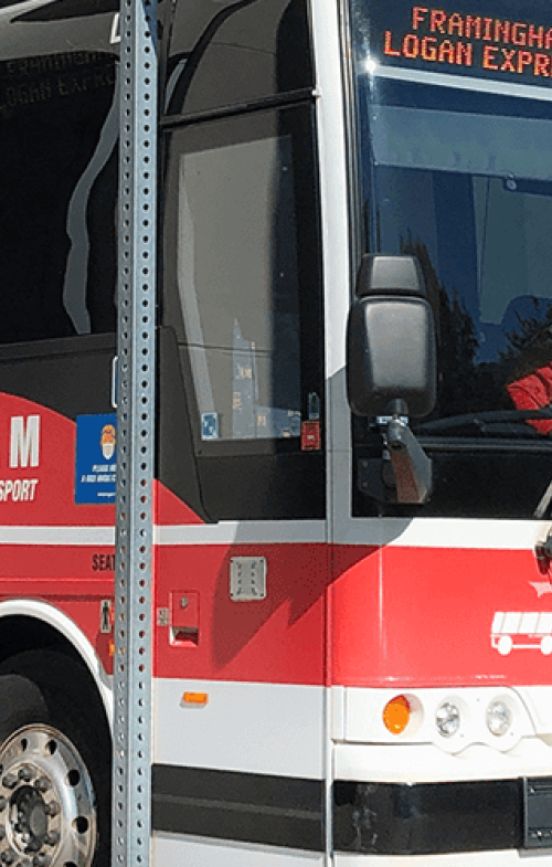 Boston Logan Framingham Logan Express Bus