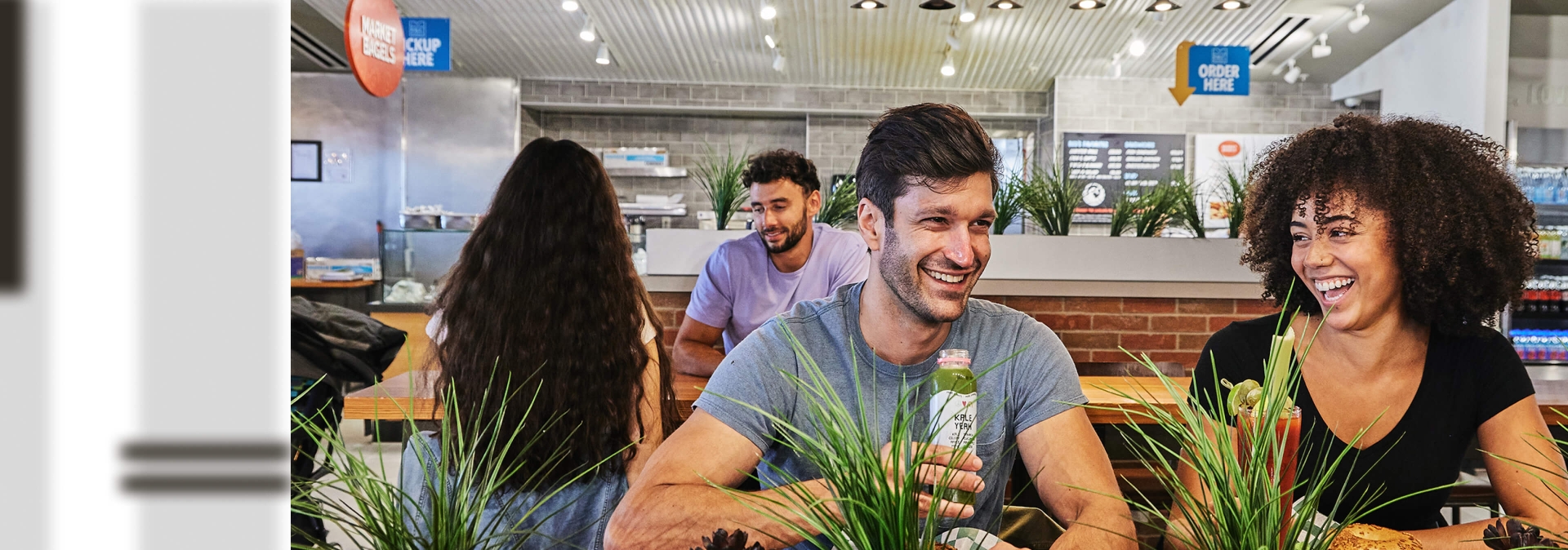 People in restaurant