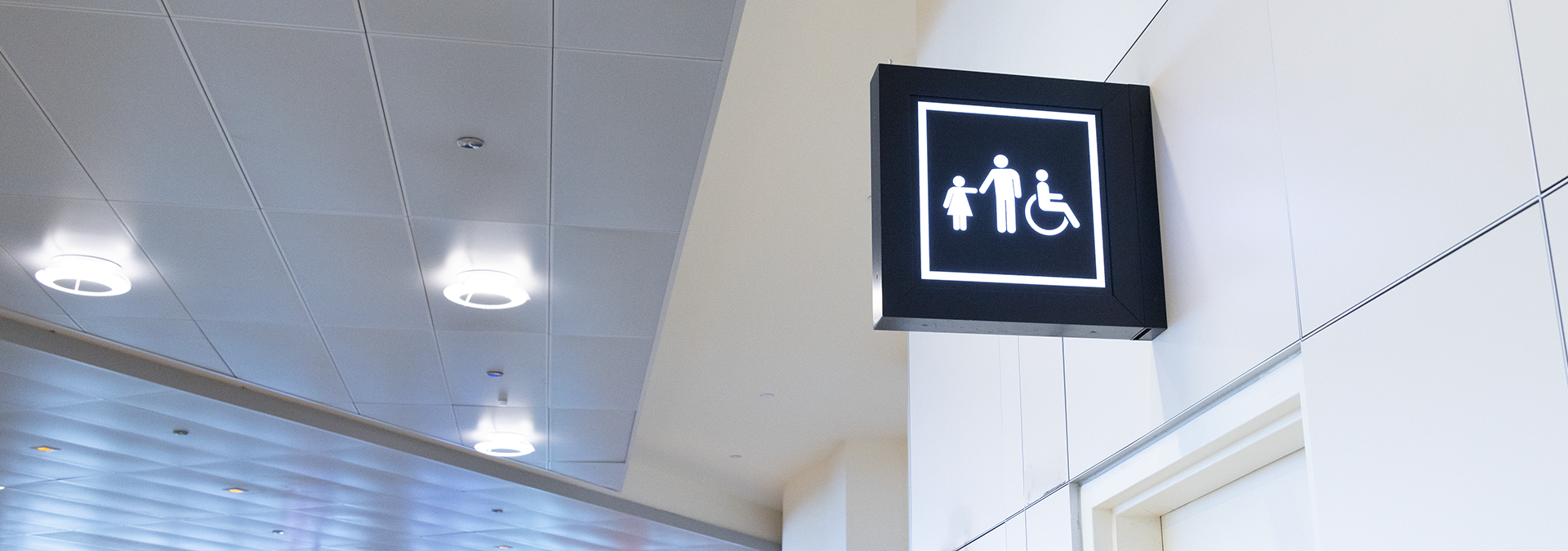 ADA restrooms at Boston Logan