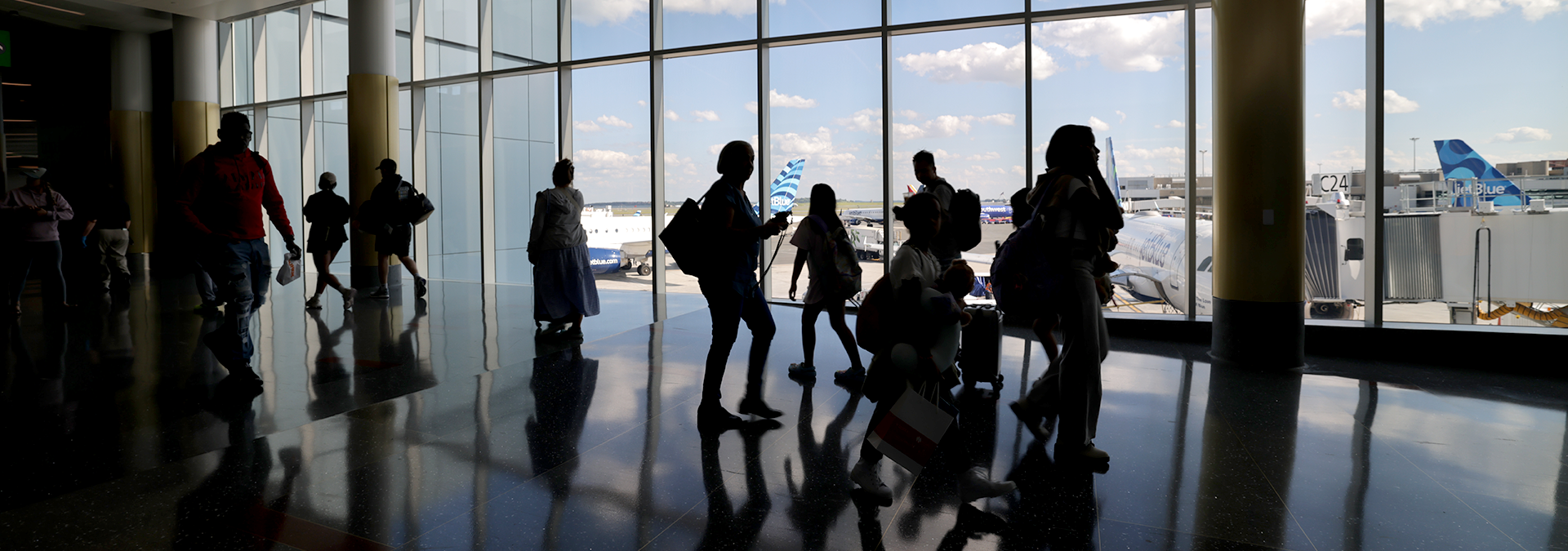 Passengers at Boston Logan