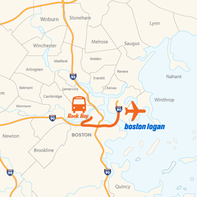 LEX Back Bay Route Map