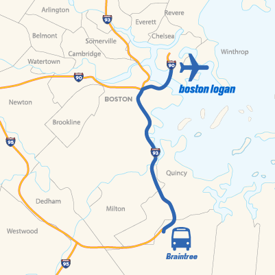 Braintree Route Map