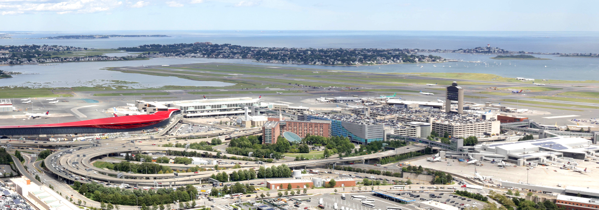 Boston Logan aerial view