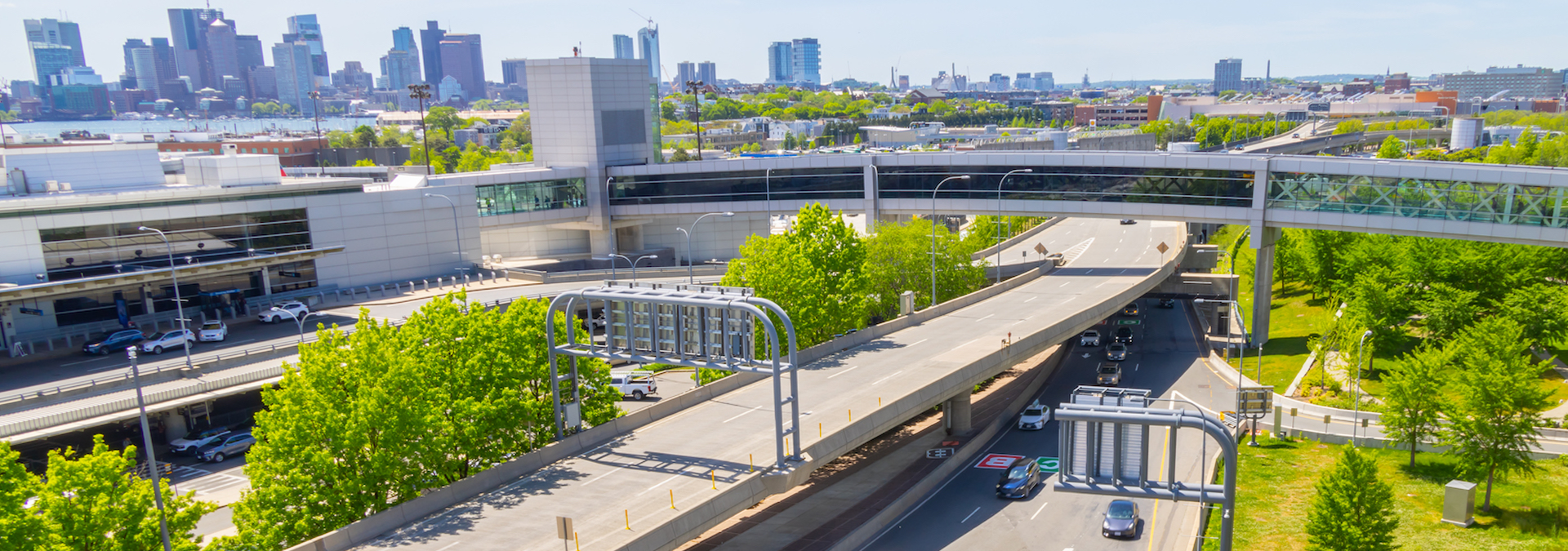 Roads around Boston Logan