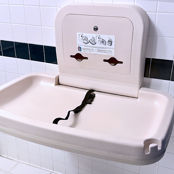 baby changing station