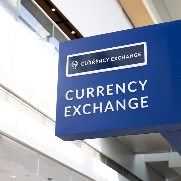 currency exchange at Boston Logan