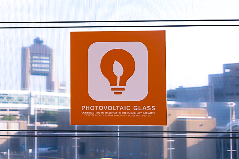 photovoltaic glass sign