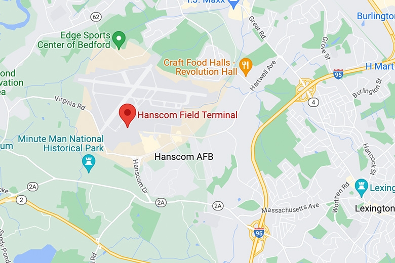 Hanscom Field map