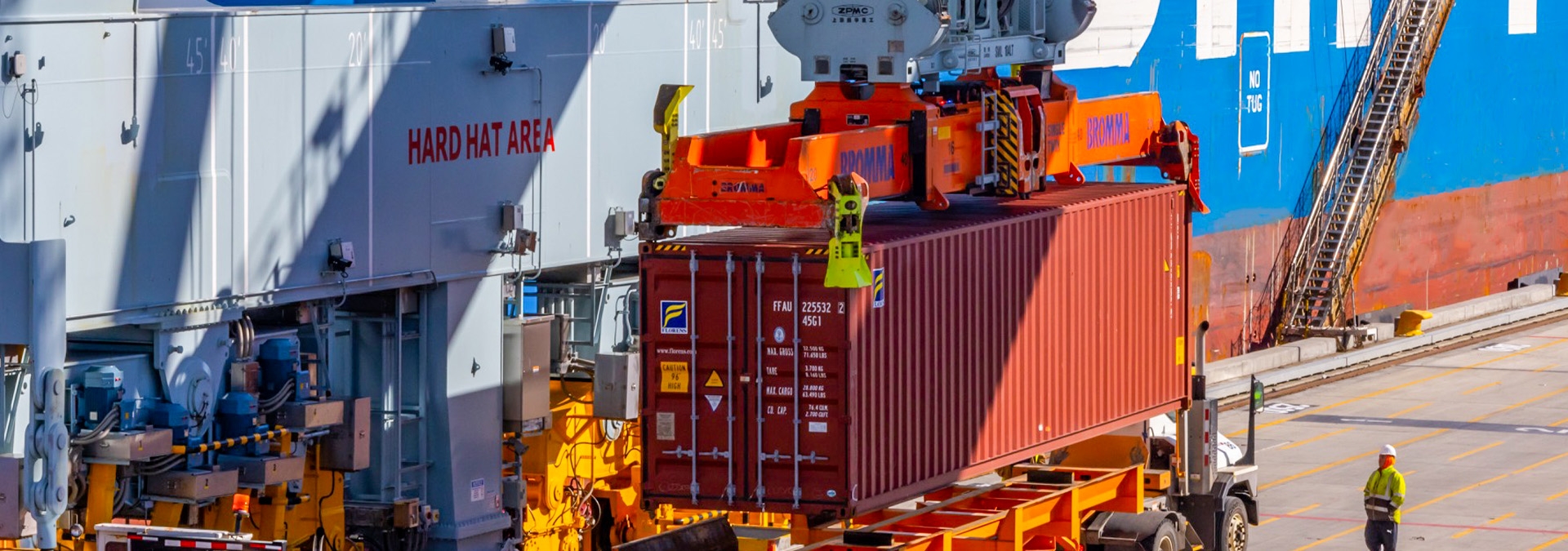 Trucks at Conley terminal