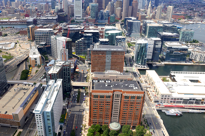 aerial view Seaport