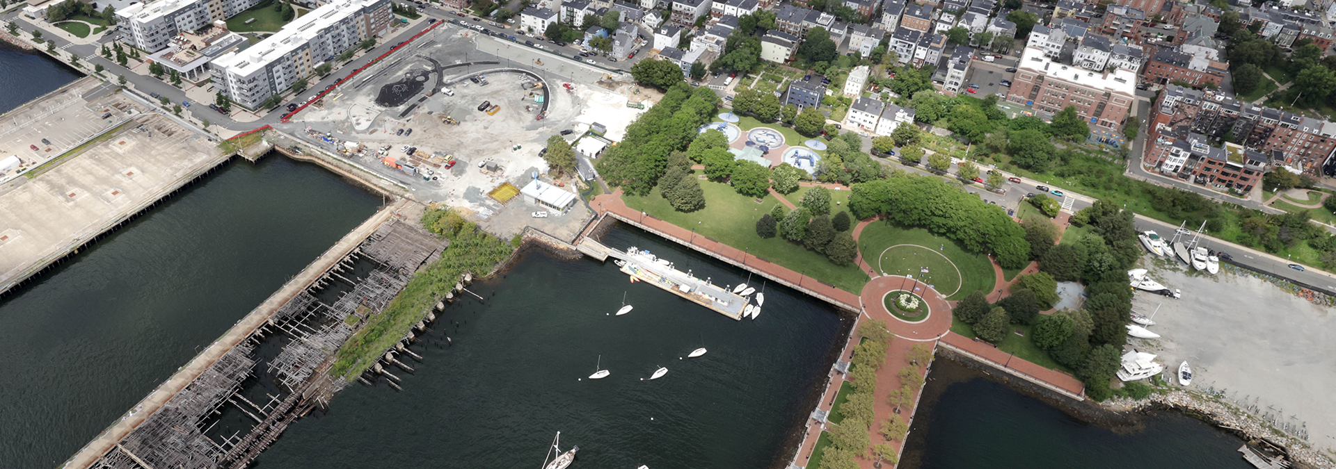 aerial view of Piers Prk