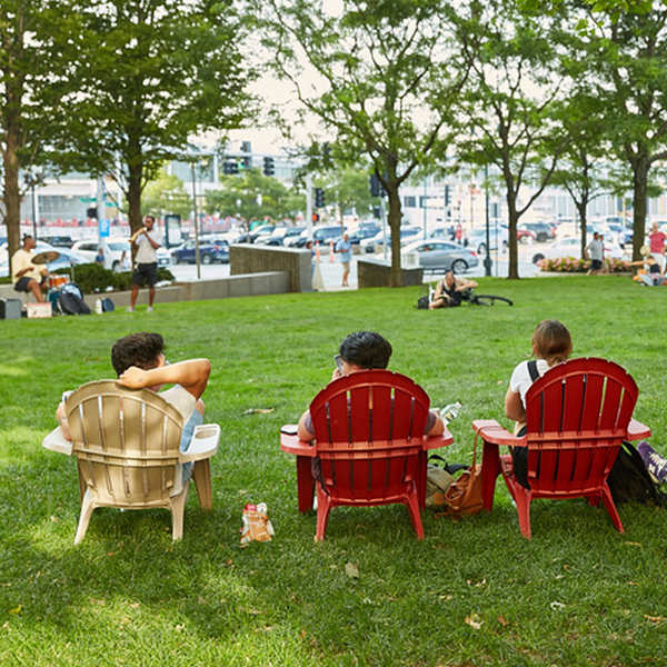 Relaxing at Maritime Park