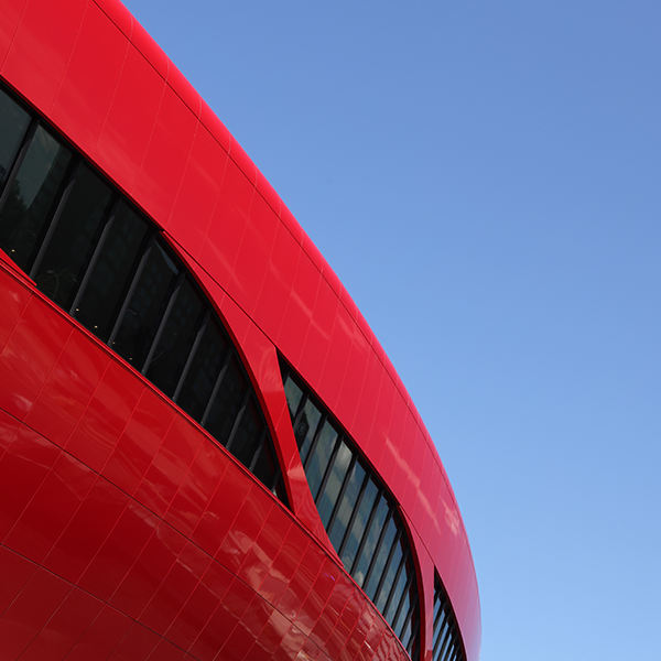 Terminal E red roof