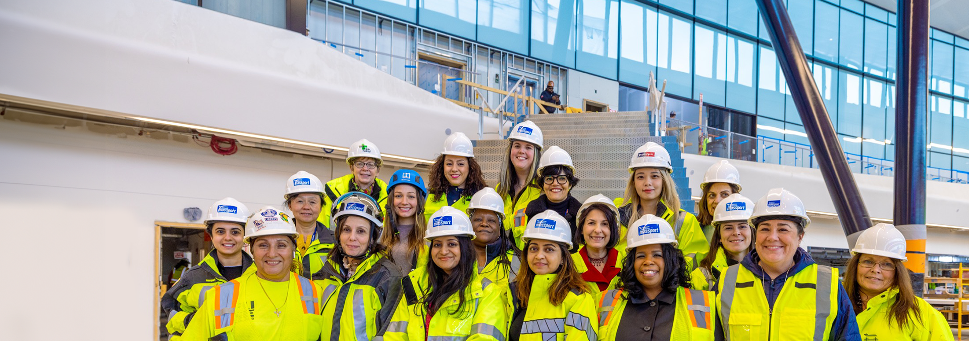 women in construction team at Terminal E