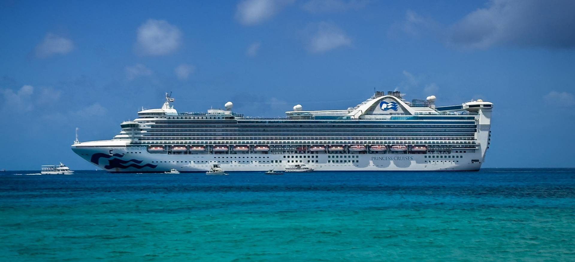 Princess ship out at sea