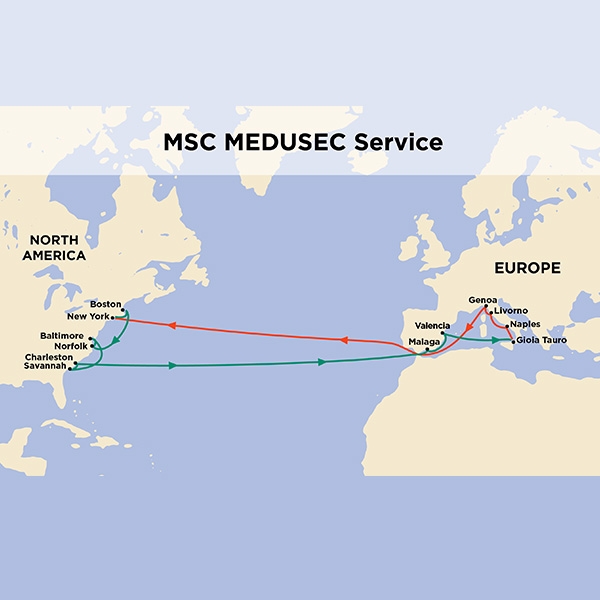 MSC MEDUSEC Map