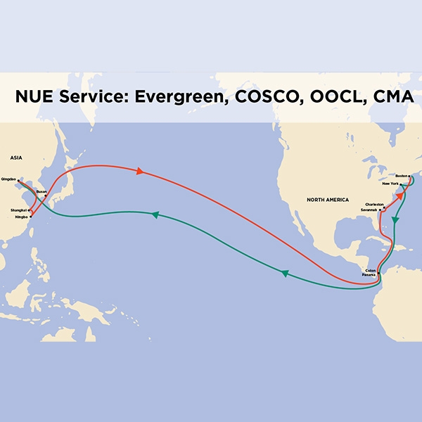 Map of NUE service