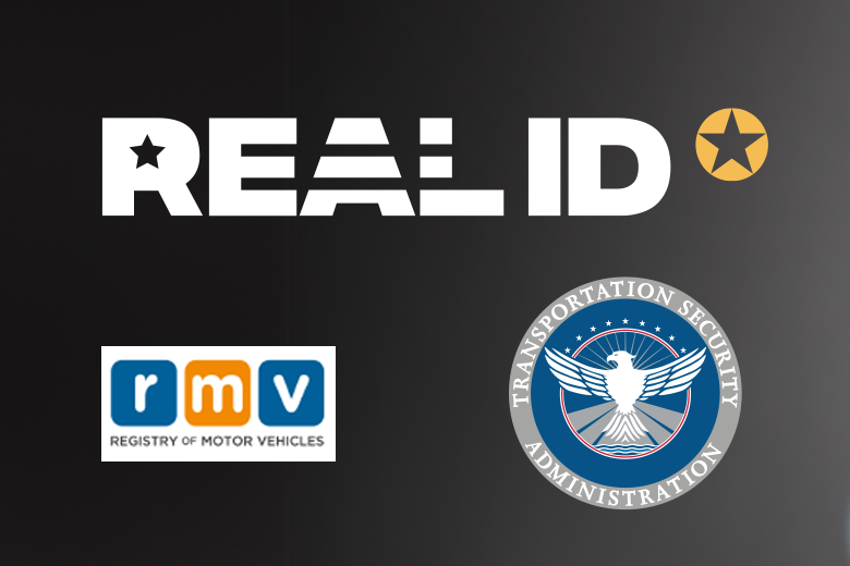 REAL ID, RMV and TSA Logos
