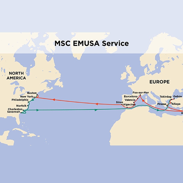 MSC EMUSA Map