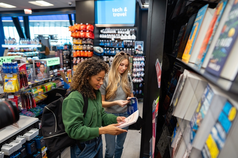 Two women shopping