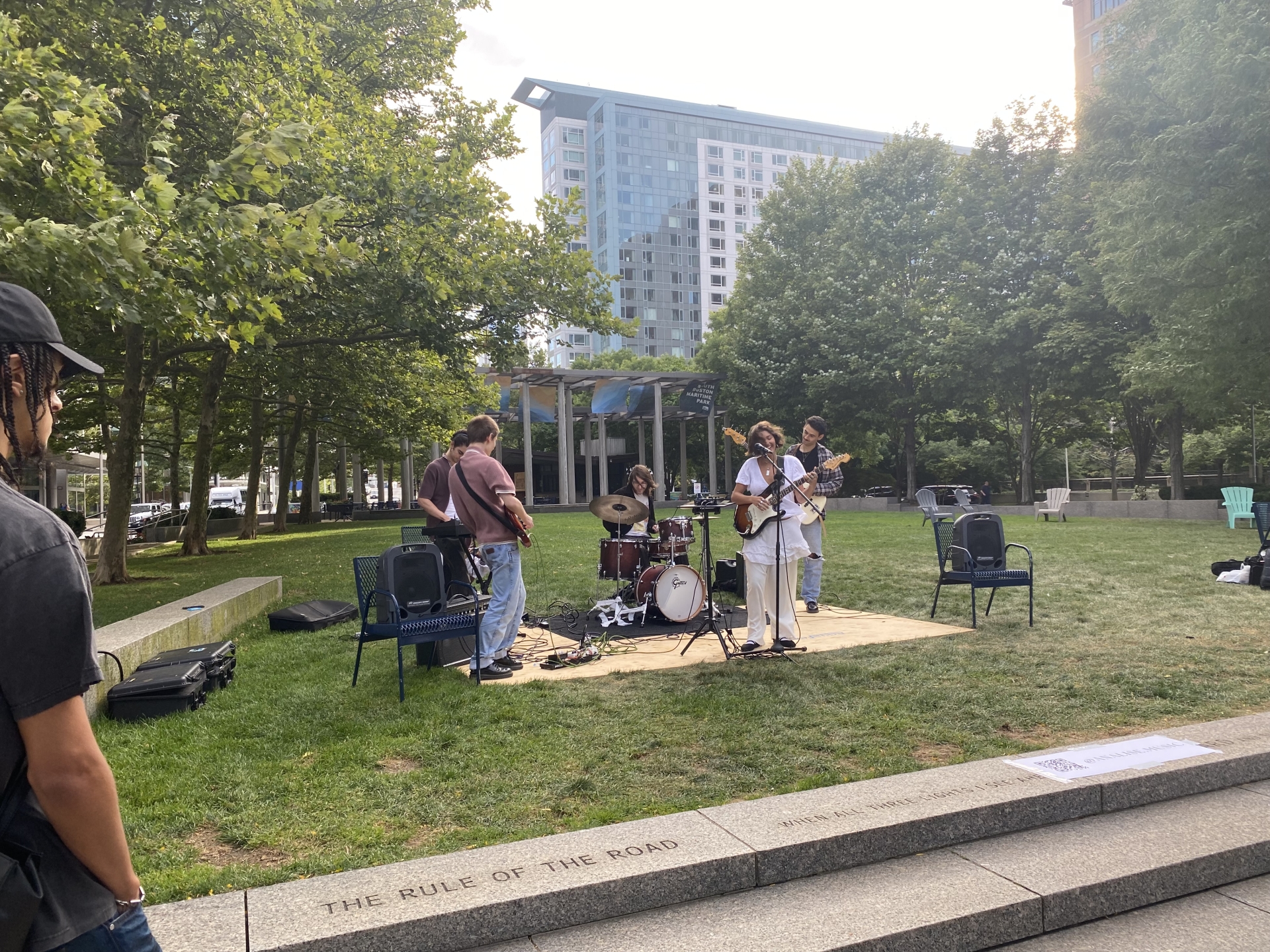 Band performs at Berklee Concert Series in South Boston Maritime Park