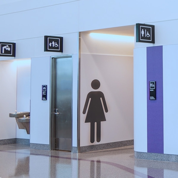 Bathroom at Boston Logan