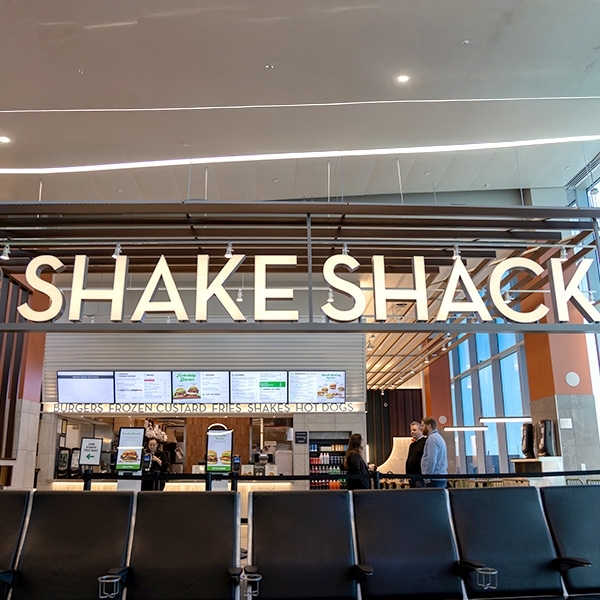 Shake Shack restaurant at Boston Logan