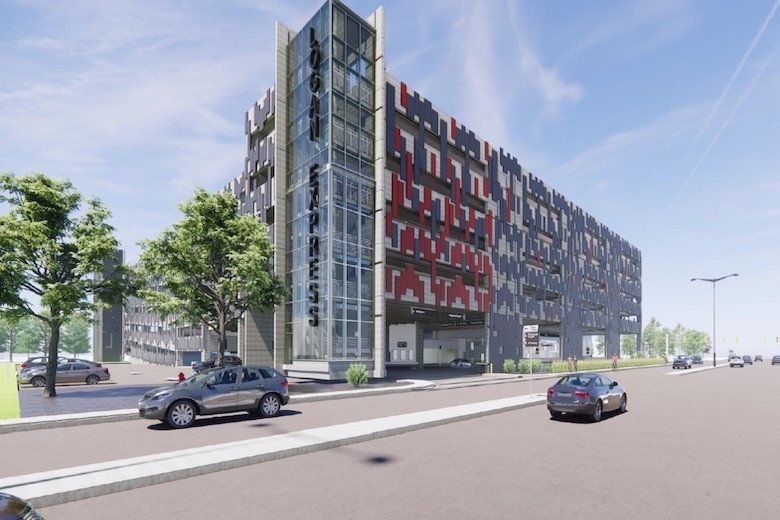 Rendering of Framingham Logan Express Garage