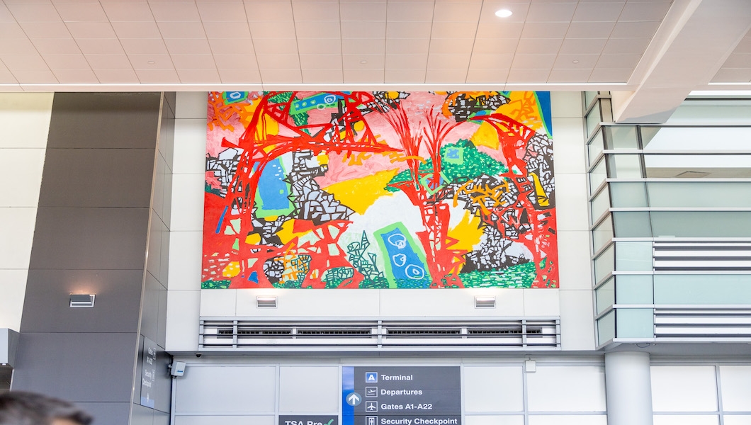 Colorful Abstract art in Terminal A