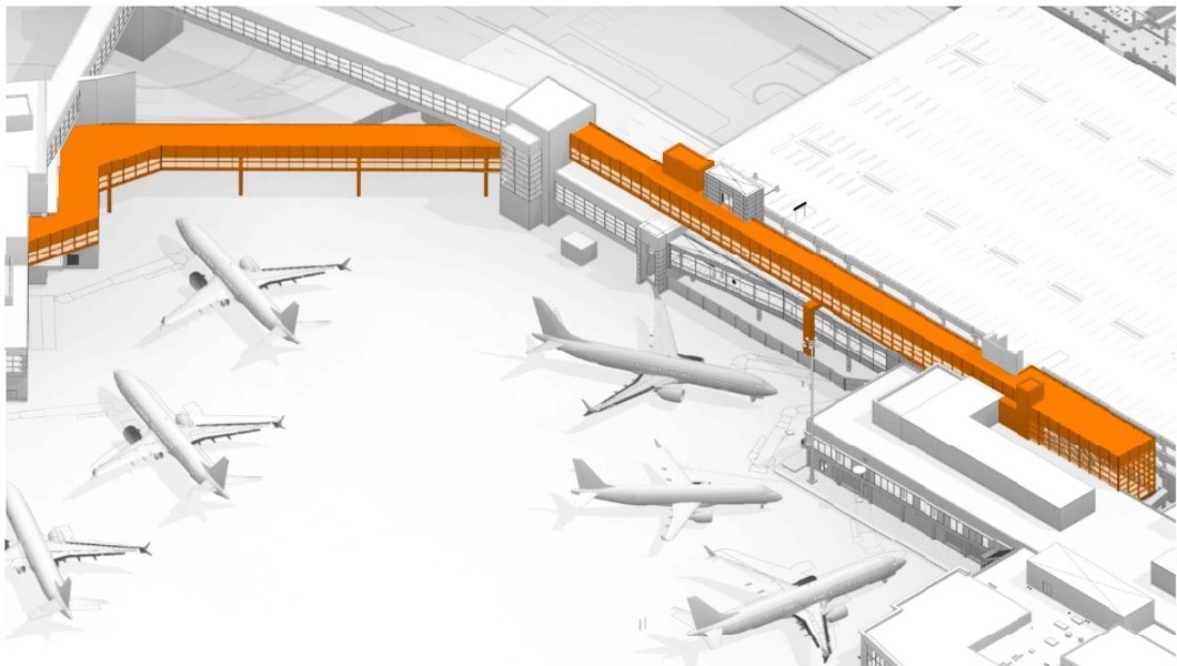 Rendering of Terminal A to B connector
