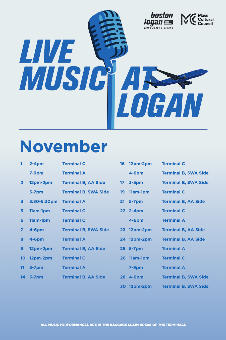 November Live Music at Logan Schedule