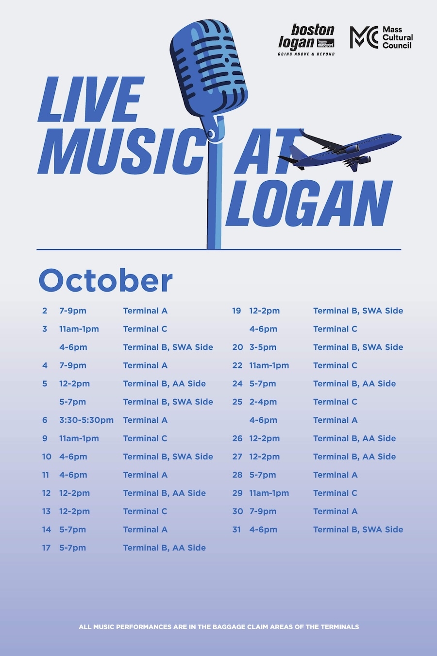 Live Music at Logan October Schedule