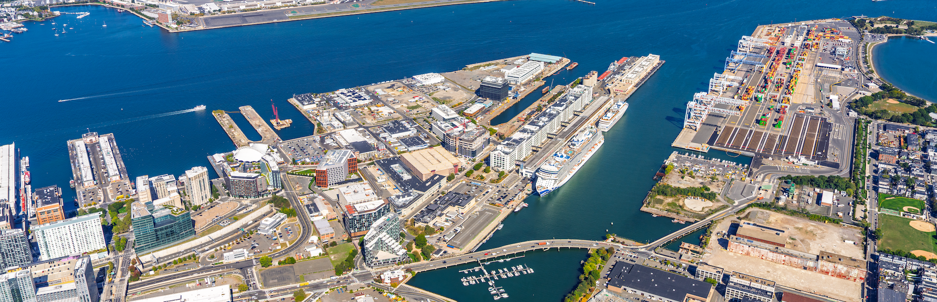 South Boston Waterfront from above