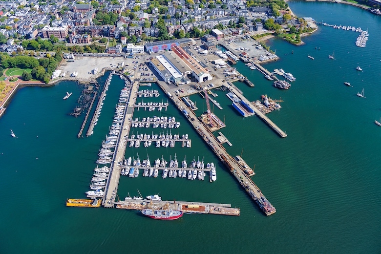 East Boston Shipyard from above