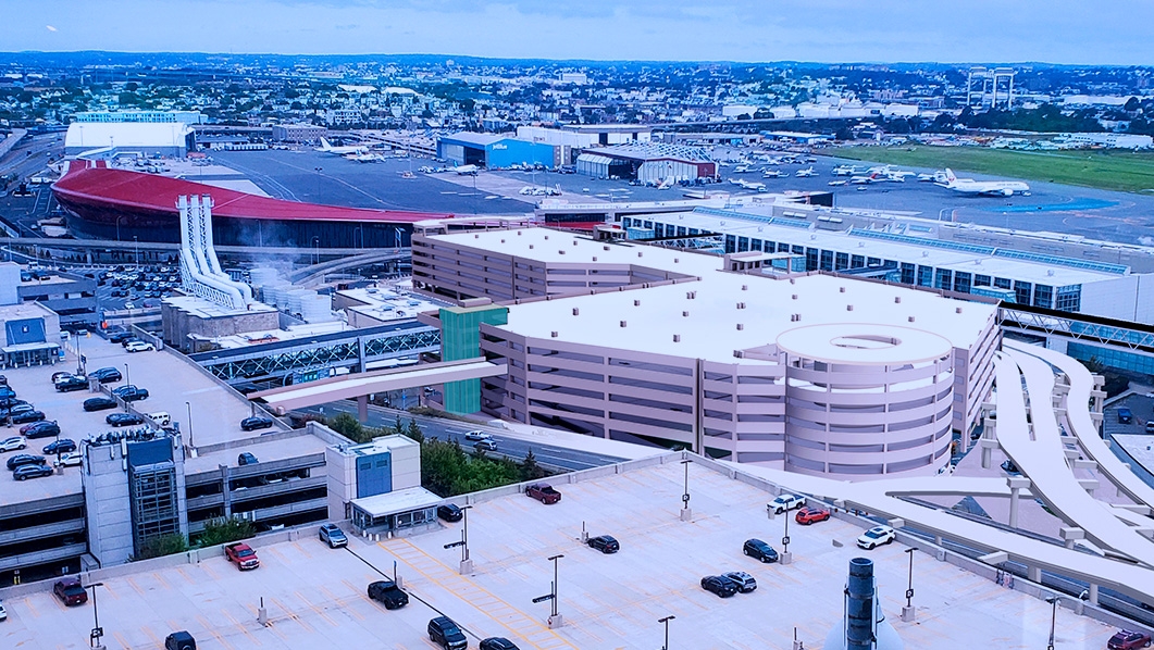 rendering of Terminal E Garage