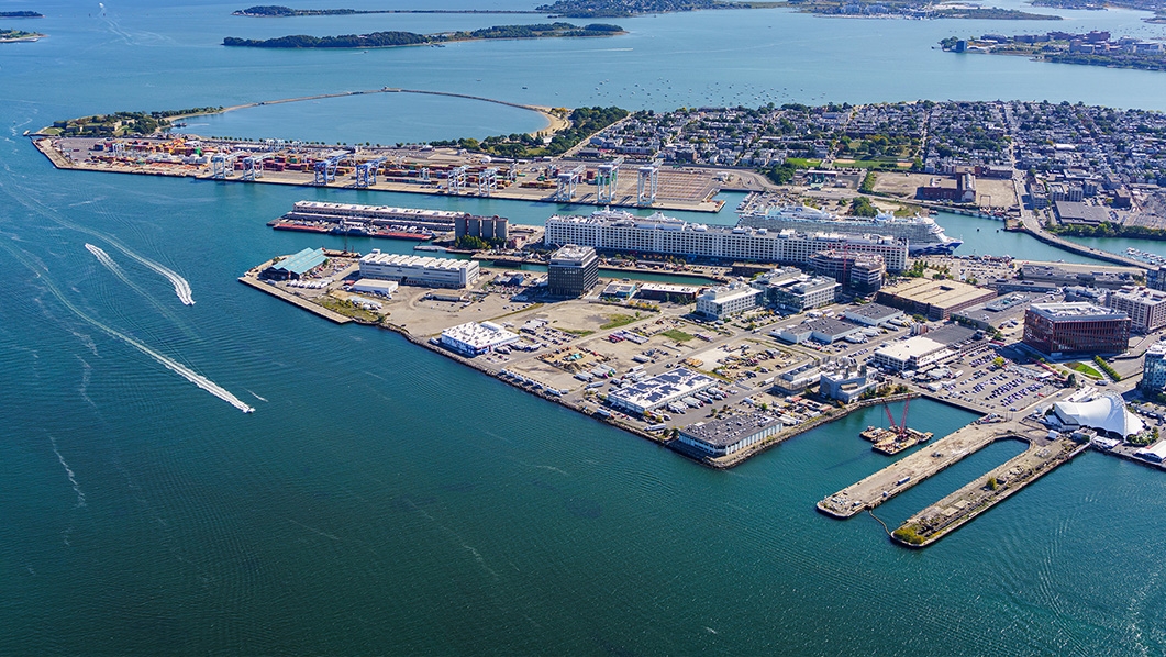 Ariel image of the North Jetty