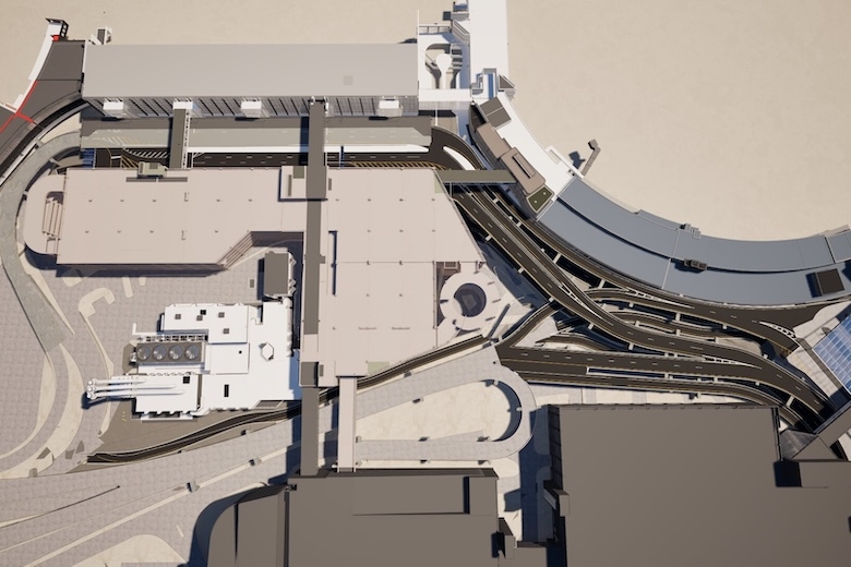 Terminal C to E Roadway Rendering