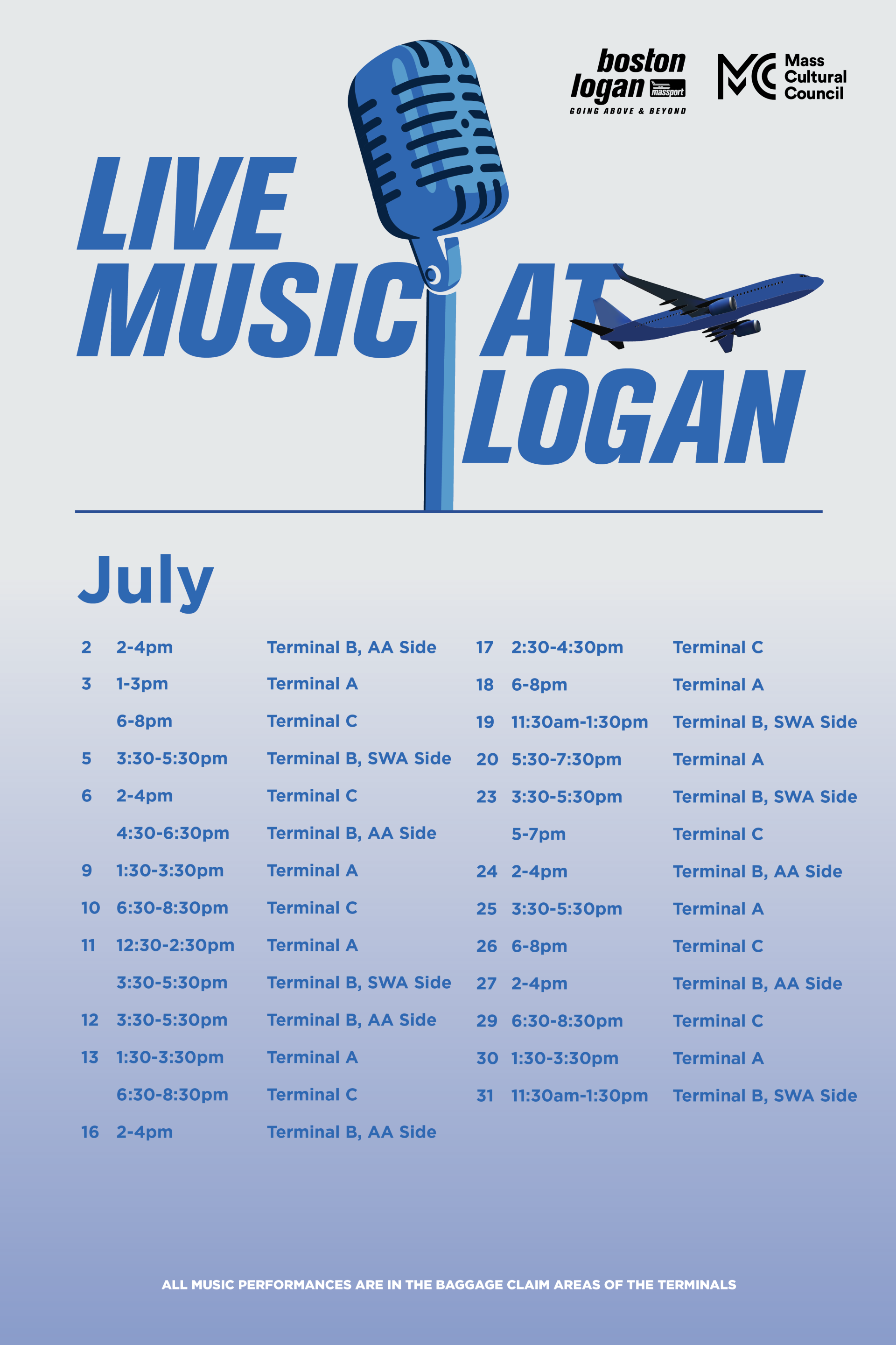 July Live Music at Logan Schedule