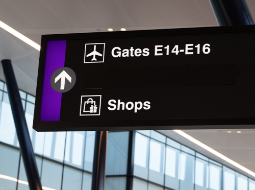 Gates E14-16 signage