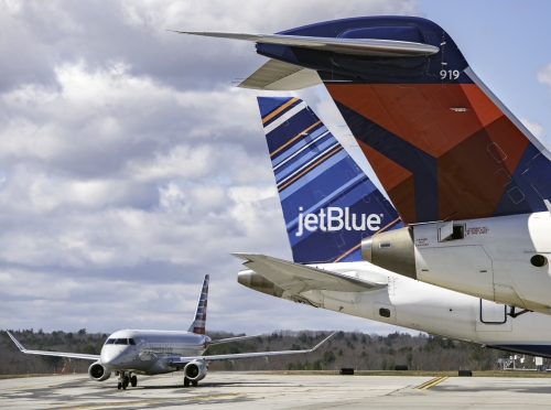 The three airlines that serve Worcester Regional Airport