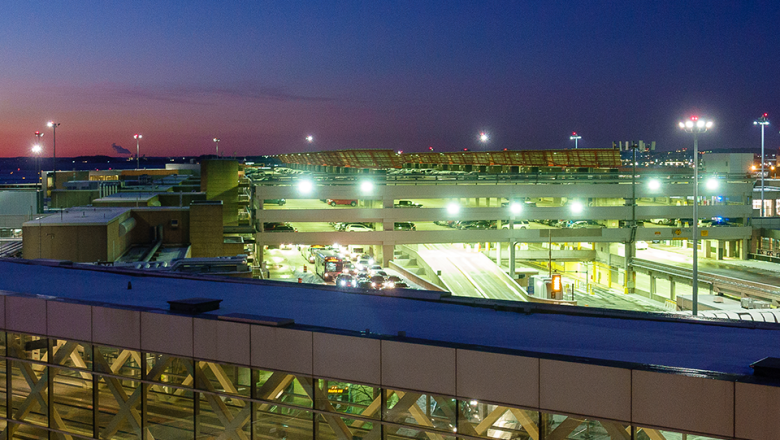 Roads around Boston Logan