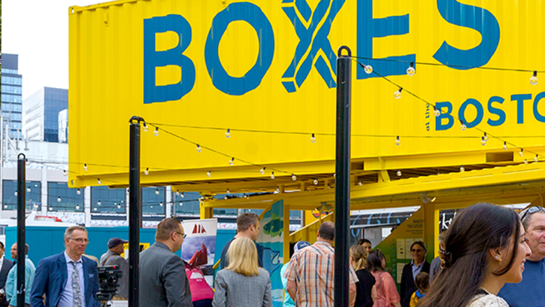 boxes at the fish pier