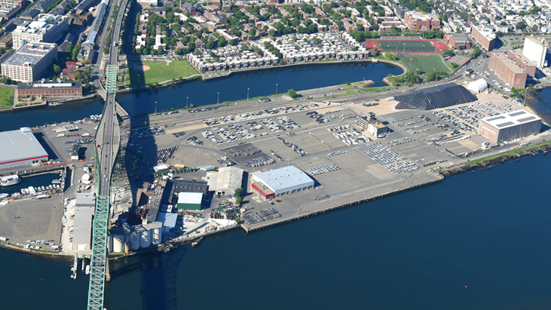 Aerial view of Charlestown