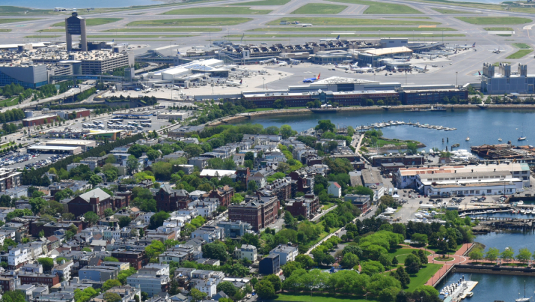 Aerial view of East Boston