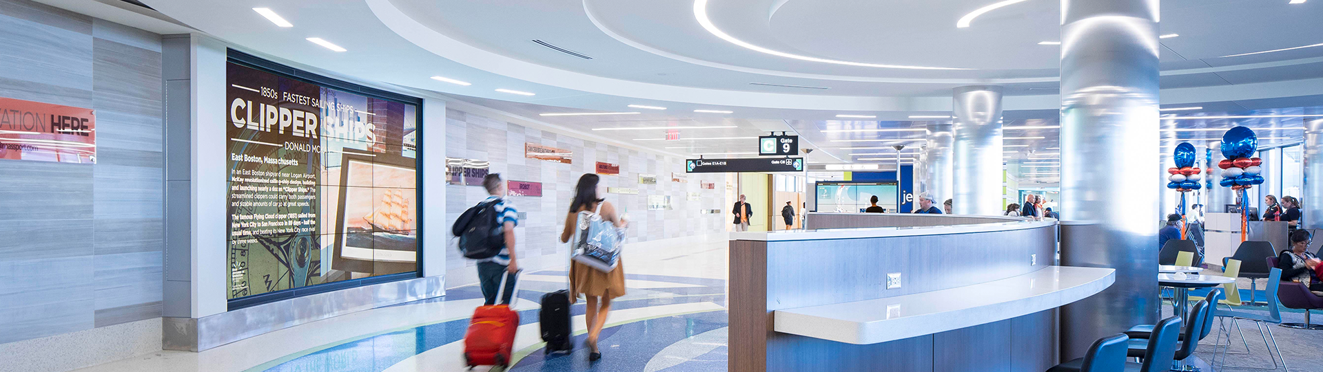 Passengers going from Terminal B to Terminal C Connector