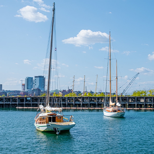 Sailboats in water