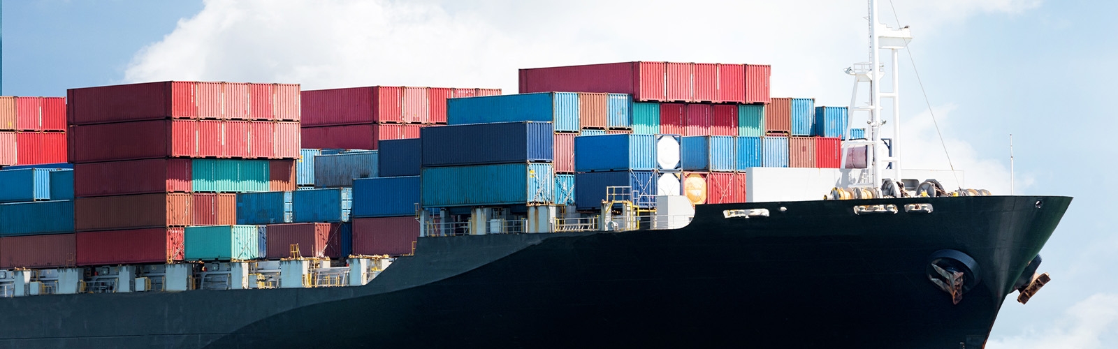 cargo ship at sea