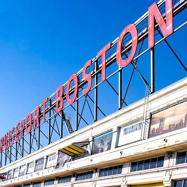 Cruiseport Boston sign