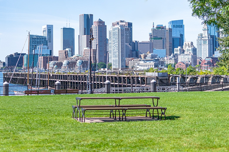 Piers Park with Boston Skyline